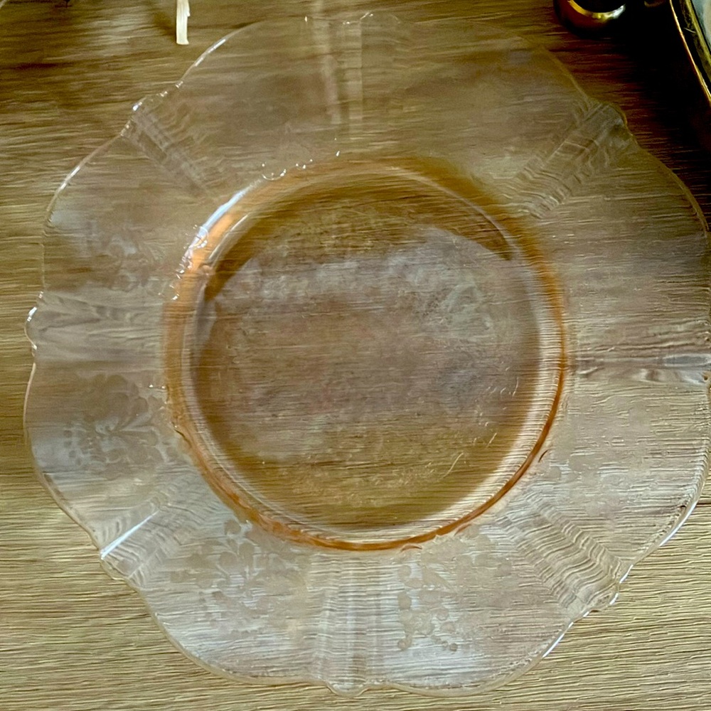 MacBeth-Evans AMERICAN SWEETHEART PINK Salad Plates (4)